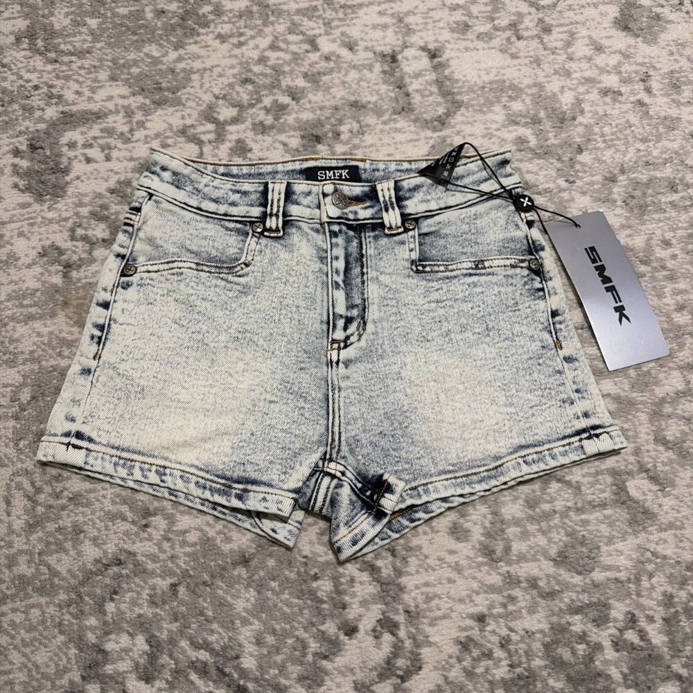 SMFK COMPASS DANCER Classic Denim Shorts Snowflake M